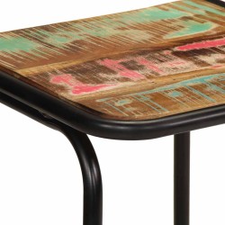 Tabourets de bar lot de 4 46x35,5x70cm bois massif récupération 634658634658