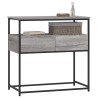 Table console sonoma gris 75x40x75 cm bois d'ingénierie 634673634673