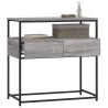 Table console sonoma gris 75x40x75 cm bois d'ingénierie 634673634673