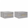 Tables de chevet murales 2 pcs sonoma gris 35x35x20 cm 634675634675