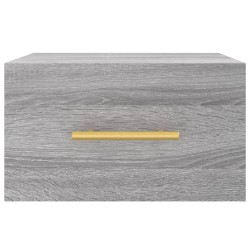 Tables de chevet murales 2 pcs sonoma gris 35x35x20 cm 634675634675