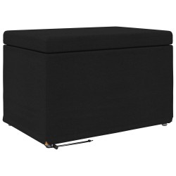 Tabouret Noir 61 x 41 x 40 cm Tissu et bois stratifié 634676634676