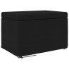 Tabouret Noir 61 x 41 x 40 cm Tissu et bois stratifié 634676634676