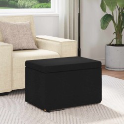 Tabouret Noir 61 x 41 x 40 cm Tissu et bois stratifié 634676634676