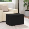 Tabouret Noir 61 x 41 x 40 cm Tissu et bois stratifié 634676634676