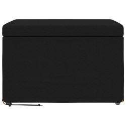 Tabouret Noir 61 x 41 x 40 cm Tissu et bois stratifié 634676634676