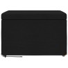 Tabouret Noir 61 x 41 x 40 cm Tissu et bois stratifié 634676634676