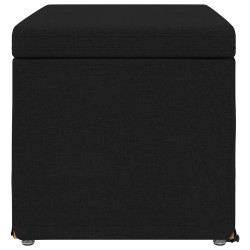 Tabouret Noir 61 x 41 x 40 cm Tissu et bois stratifié 634676634676