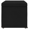 Tabouret Noir 61 x 41 x 40 cm Tissu et bois stratifié 634676634676