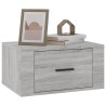 Tables de chevet murales 2 pcs Sonoma gris 50x36x25 cm 634677634677