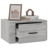 Tables de chevet murales 2 pcs Sonoma gris 50x36x25 cm 634677634677