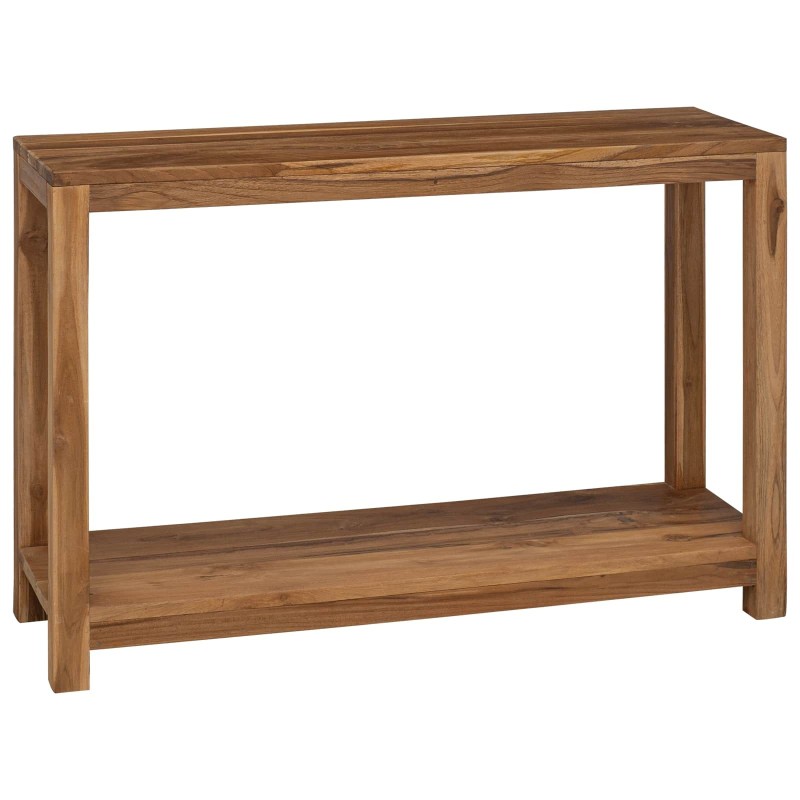 Table console Naturel 110 x 35 x 75 cm Bois de teck massif 634678634678