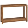 Table console Naturel 110 x 35 x 75 cm Bois de teck massif 634678634678