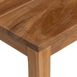 Table console Naturel 110 x 35 x 75 cm Bois de teck massif 634678634678