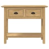 Table console avec tiroir BODO Marron miel 91 x 34.7 x 74 cm 634680634680