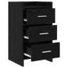Tables de chevet Chêne noir 40 x 36 x 70 cm Bois d'ingénierie 634683634683