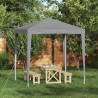 Tente de fête 200 x 200 x 240 cm Gris clair PE et acier 634685634685