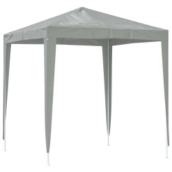 Tente de fête 200 x 200 x 240 cm Gris clair PE et acier 634685634685