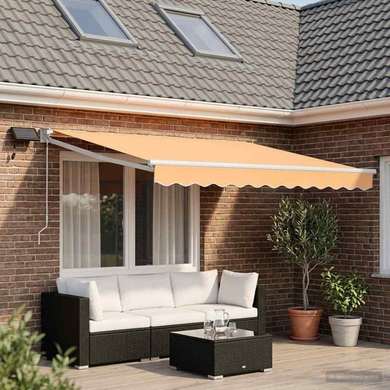 Store rétractable manuel avec LEDs Sable 634687634687