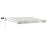 Store rétractable manuel avec LEDs Gris clair et blanc 634688634688