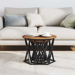 Table d'appoint empilable 3 pcs Bois Ancien 634690634690