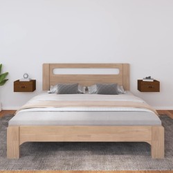 Tables de chevet murales 2 pcs Marron miel 40x29,5x22 cm 634694634694