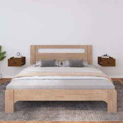 Tables de chevet murales 2 pcs Marron miel 40x29,5x22 cm 634694634694