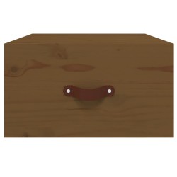 Tables de chevet murales 2 pcs Marron miel 40x29,5x22 cm 634694634694
