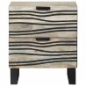 Table de chevet 2 pcs Blanc 40 x 33 x 46 cm Bois d'ingénierie 634695634695