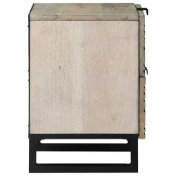 Table de chevet 2 pcs Blanc 40 x 33 x 46 cm Bois d'ingénierie 634695634695