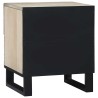 Table de chevet 2 pcs Blanc 40 x 33 x 46 cm Bois d'ingénierie 634695634695