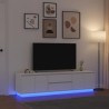 Meuble TV avec lumières LED blanc 193,5x41x50 cm 634698634698