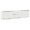 Meuble TV avec lumières LED blanc 193,5x41x50 cm 634698634698
