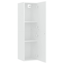 Meuble TV Blanc 30,5x30x110 cm Bois d’ingénierie 634700634700