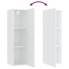 Meuble TV Blanc 30,5x30x110 cm Bois d’ingénierie 634700634700