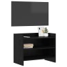 Meuble TV 60 x 33 x 47 cm Chêne noir Bois d'ingénierie 634701634701