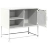 Meuble TV blanc 68x39x60,5 cm acier 634703634703