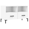 Meuble TV Blanc 80x36x50 cm Bois d'ingénierie 634704634704