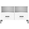 Meuble TV Blanc 80x36x50 cm Bois d'ingénierie 634704634704