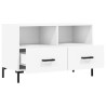 Meuble TV Blanc 80x36x50 cm Bois d'ingénierie 634704634704