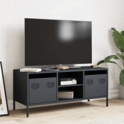 Meuble TV anthracite 101,5x39x43,5 cm acier laminé à froid 634705634705