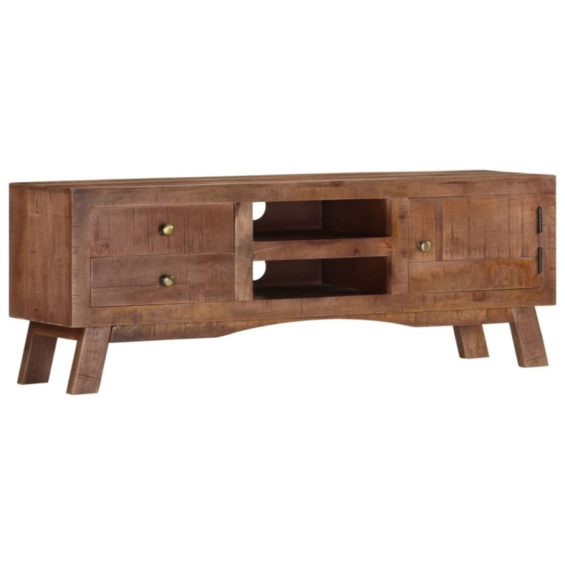 Meuble TV 110x30x40 cm Bois de manguier brut 634707634707