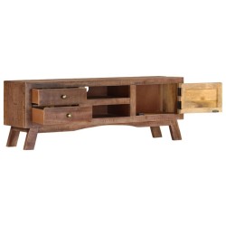 Meuble TV 110x30x40 cm Bois de manguier brut 634707634707