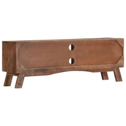 Meuble TV 110x30x40 cm Bois de manguier brut 634707634707