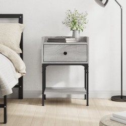 Table de chevet sonoma gris 40,5x31x60 cm bois d'ingénierie 634709634709