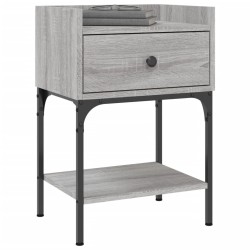 Table de chevet sonoma gris 40,5x31x60 cm bois d'ingénierie 634709634709