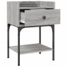 Table de chevet sonoma gris 40,5x31x60 cm bois d'ingénierie 634709634709