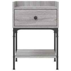 Table de chevet sonoma gris 40,5x31x60 cm bois d'ingénierie 634709634709
