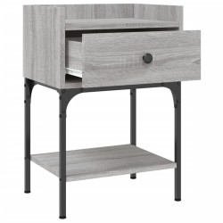 Table de chevet sonoma gris 40,5x31x60 cm bois d'ingénierie 634709634709