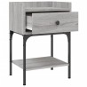 Table de chevet sonoma gris 40,5x31x60 cm bois d'ingénierie 634709634709